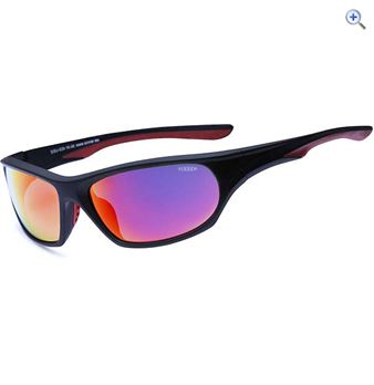 Sinner Fury Sunglasses (Sintec Red/Revo) - Colour: Black / Red